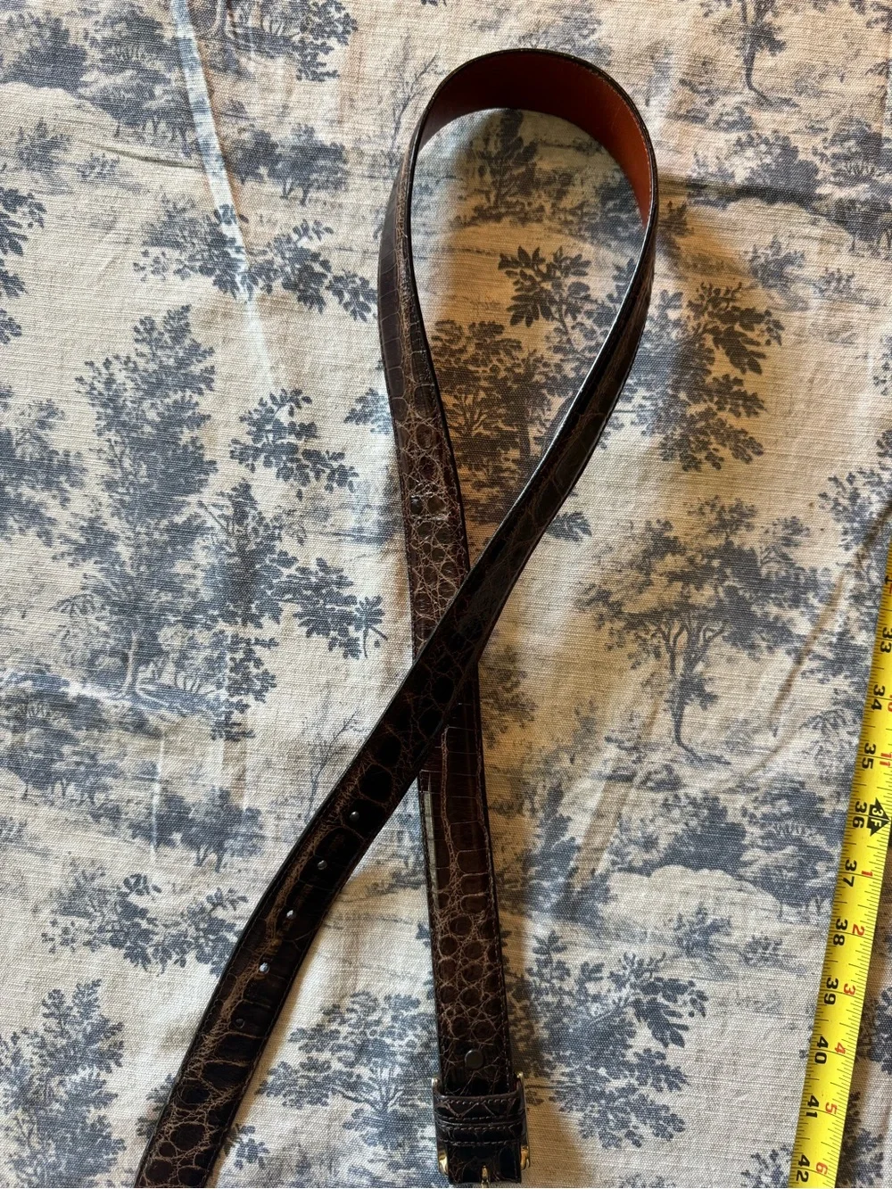 Genuine American alligator belt size 36